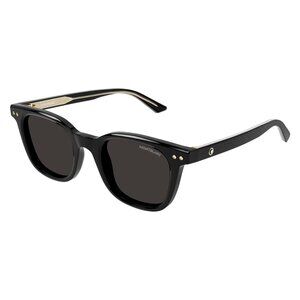 New MONT BLANC Snowcap Black Square MB0320S 001 Sunglasses Women